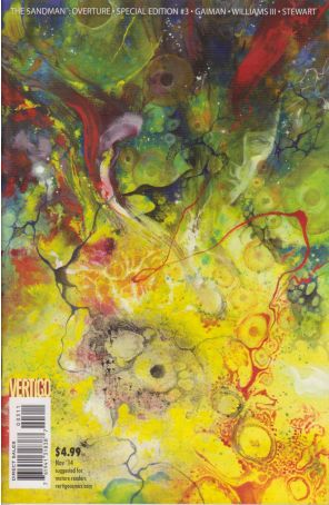 Sandman: Overture 3F published by DC/Vertigo with cover art by J.H. Williams III