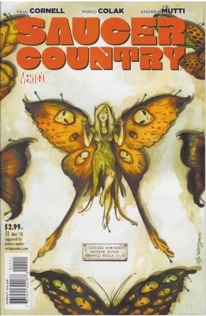 Saucer Country 11 published by DC/Vertigo with cover art by Ryan Kelly