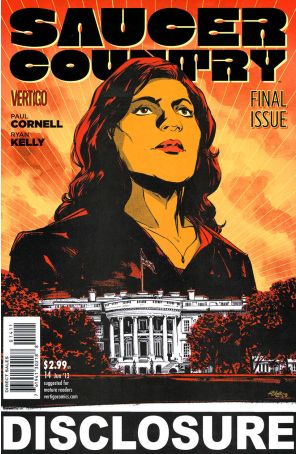 Saucer Country 14 published by DC/Vertigo with cover art by Ryan Kelly