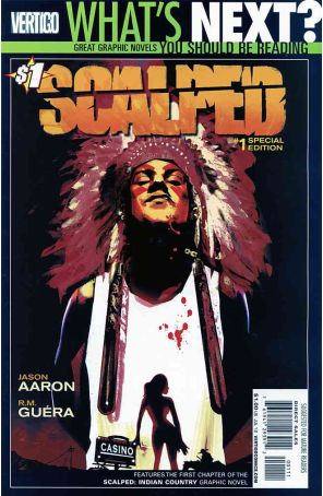 Scalped 1 (2nd) published by DC/Vertigo with cover art by Jock