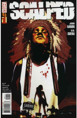 Scalped 1 published by DC/Vertigo with cover art by Jock