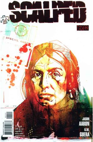 Scalped 11 published by DC/Vertigo with cover art by Jock