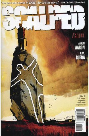 Scalped 13 published by DC/Vertigo with cover art by Jock