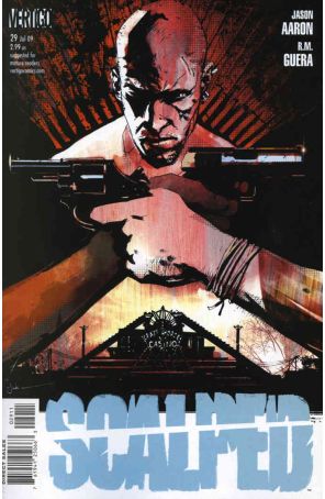 Scalped 29 published by DC/Vertigo with cover art by Jock
