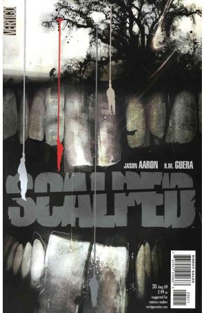 Scalped 30 published by DC/Vertigo with cover art by Jock
