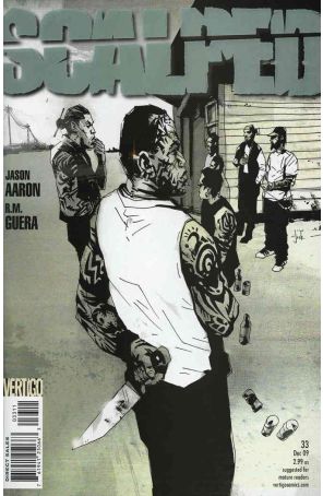Scalped 33 published by DC/Vertigo with cover art by Jock