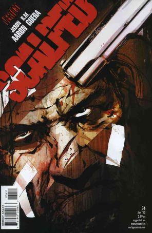 Scalped 34 published by DC/Vertigo with cover art by Jock