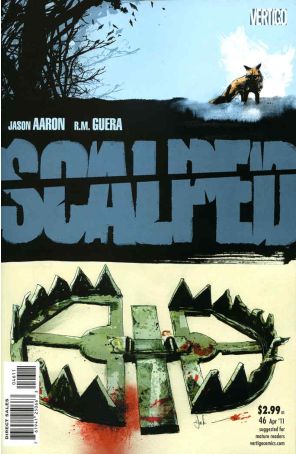 Scalped 46 published by DC/Vertigo with cover art by Jock