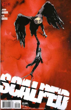 Scalped 47 published by DC/Vertigo with cover art by Jock