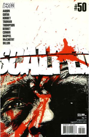 Scalped 50 published by DC/Vertigo with cover art by Jock