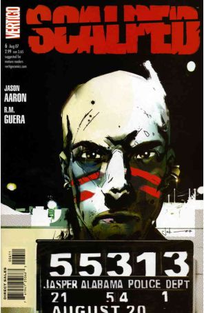 Scalped 6 published by DC/Vertigo with cover art by Jock