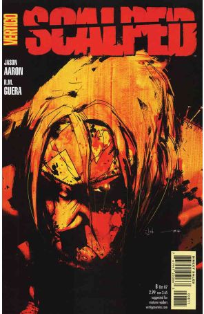 Scalped 8 published by DC/Vertigo with cover art by Jock