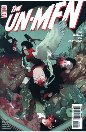 The Un-Men 12 published by DC/Vertigo with cover art by Tomer Hanuka