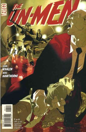 The Un-Men 4 published by DC/Vertigo with cover art by Tomer Hanuka