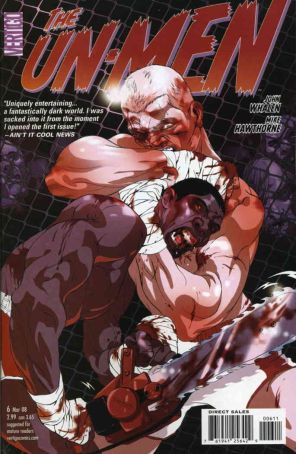 The Un-Men 6 published by DC/Vertigo with cover art by Tomer Hanuka