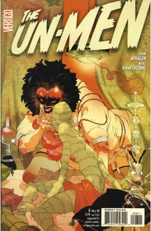 The Un-Men 8 published by DC/Vertigo with cover art by Tomer Hanuka
