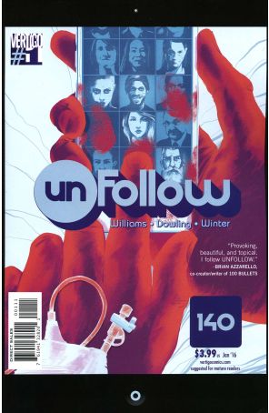 Unfollow 1 published by DC/Vertigo with cover art by Matt Taylor