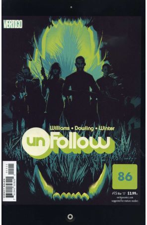 Unfollow 15 published by DC/Vertigo with cover art by Matt Taylor