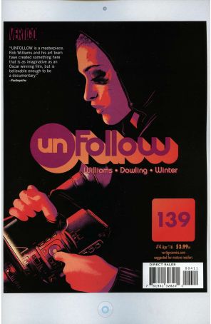 Unfollow 4 published by DC/Vertigo with cover art by Matt Taylor