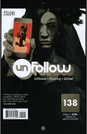 Unfollow 5 published by DC/Vertigo with cover art by Matt Taylor