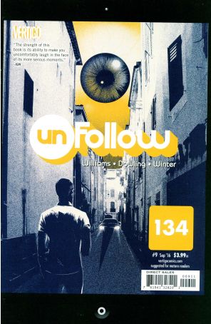 Unfollow 9 published by DC/Vertigo with cover art by Matt Taylor