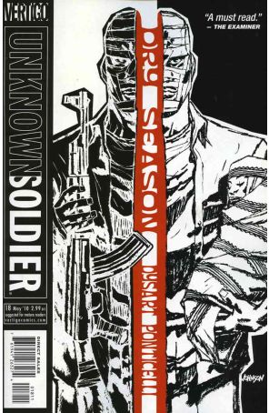 Unknown Soldier (4th Series) 18 published by DC/Vertigo with cover art by Dave Johnson