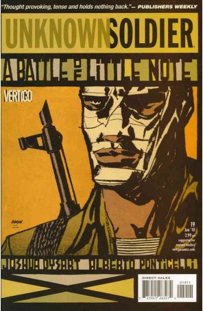 Unknown Soldier (4th Series) 19 published by DC/Vertigo with cover art by Dave Johnson