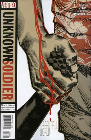Unknown Soldier (4th Series) 23 published by DC/Vertigo with cover art by Dave Johnson