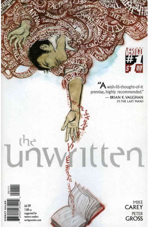 The Unwritten 1 published by DC/Vertigo with cover art by Yuko Shimizu