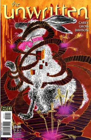 The Unwritten 24 published by DC/Vertigo with cover art by Yuko Shimizu