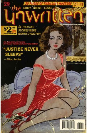 The Unwritten 29 published by DC/Vertigo with cover art by Yuko Shimizu