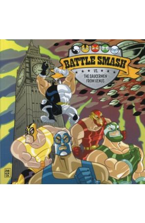Battle Smash Vs. Saucer Men From Venus 1 published by Viper with cover art by Zanker
