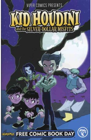 Viper Comics Presents, Kid Houdini And The Silver-Dollar Misfits FCBD 2008 published by Viper with cover art by Jack Lawrence