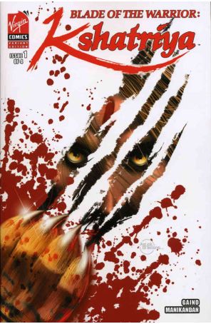 Blade of the Warrior Kshatriya 1A published by Virgin with cover art by Ashok Bhanda