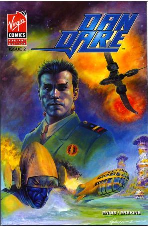 Dan Dare 2A published by Virgin with cover art by John Higgins