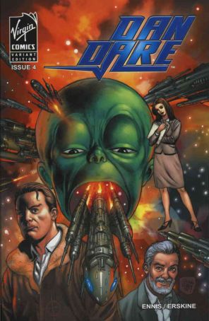Dan Dare 4A published by Virgin with cover art by Glenn Fabry