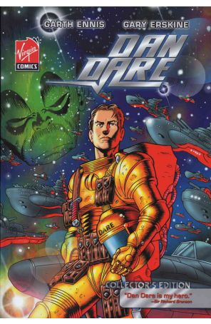 Dan Dare TPB 1 published by Virgin with cover art by Bryan Talbot