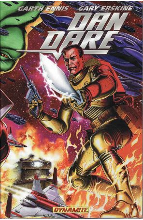 Dan Dare Deluxe HC 1 published by Dynamite with cover art by Gary Leach