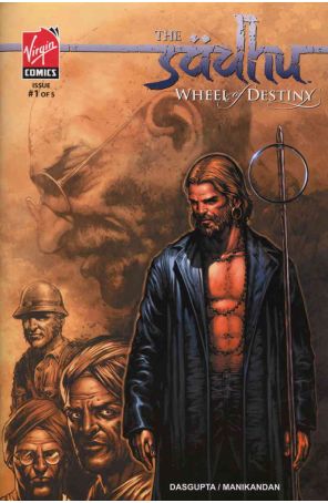 Sadhu Wheel of Destiny 1 published by Virgin with cover art by R. Manikandan