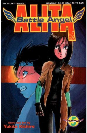 Battle Angel Alita Part 2 5 published by Viz with cover art by Shulhoff Tam
