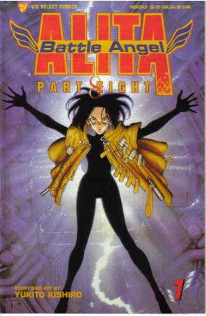 Battle Angel Alita Part 8 1 published by Viz with cover art by Paul R. Wilson