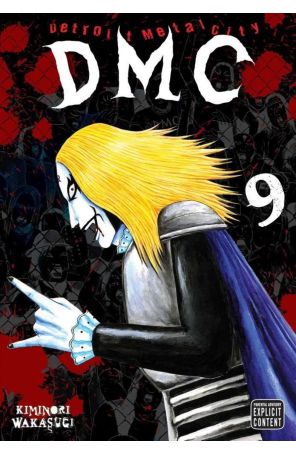 Detroit Metal City 9 published by Viz with cover art by Kiminori Wakasugi