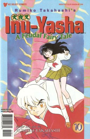 Inu-Yasha 10 published by Viz with cover art by Rumiko Takahashi