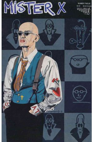 Mister X (Vol. 2) 12 published by Vortex with cover art by Steve Sampson