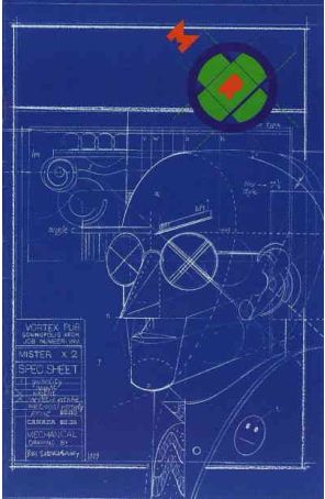 Mister X (Vol. 2) 2 published by Vortex with cover art by Bill Sienkiewicz