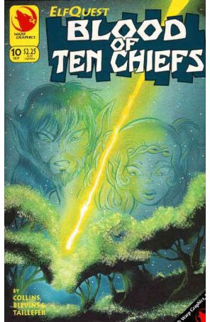 Elfquest: Blood of Ten Chiefs 10 published by Warp with cover art by Barry Blair