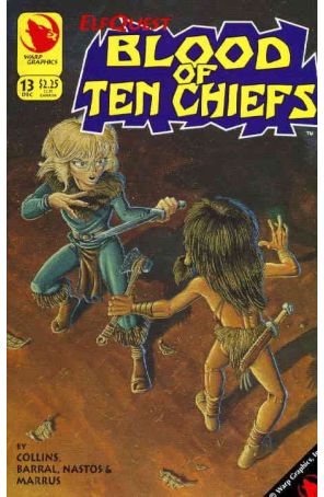 Elfquest: Blood of Ten Chiefs 13 published by Warp with cover art by Barry Blair