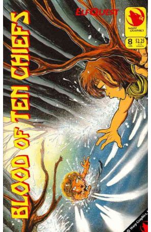Elfquest: Blood of Ten Chiefs 8 published by Warp with cover art by Barry Blair