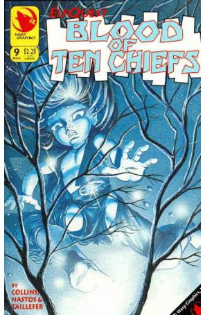 Elfquest: Blood of Ten Chiefs 9 published by Warp with cover art by Barry Blair