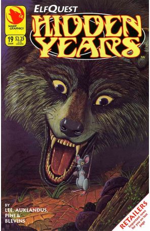 Elfquest: Hidden Years 19 published by Warp with cover art by Barry Blair